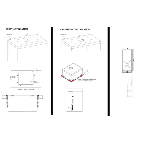 Stainless Steel Single Kitchen Sink with Drainboard