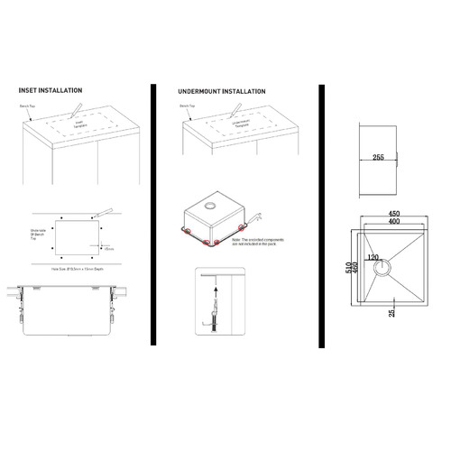 Hayden Stainless Steel Single Kitchen Sink