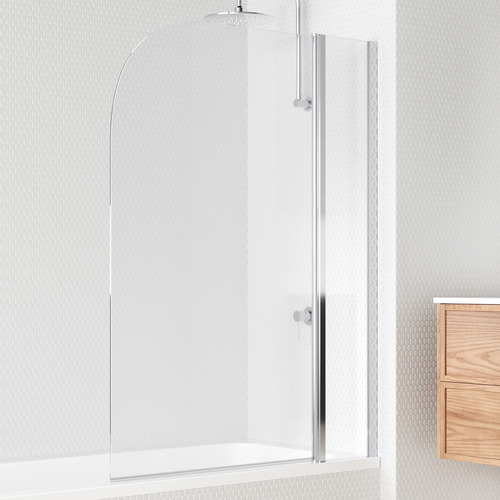 Opal Double Glass Shower Screen