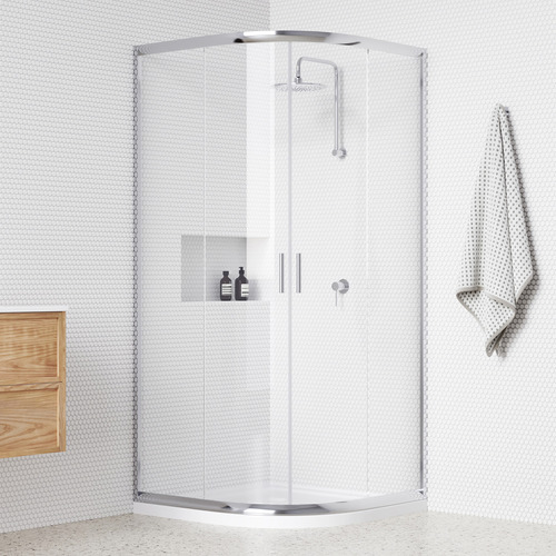 Curved Titan Glass Sliding Shower Screen