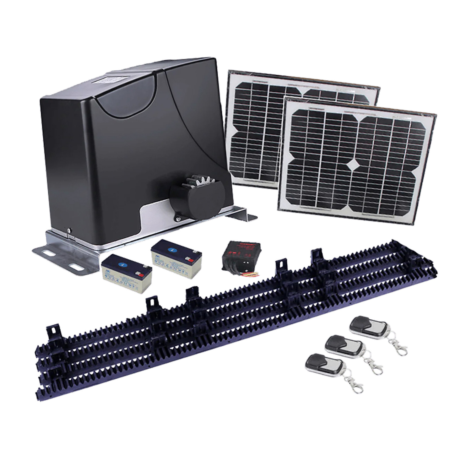 Autostar 1000kg Solar-Powered Automatic Gate Opener with Rail
