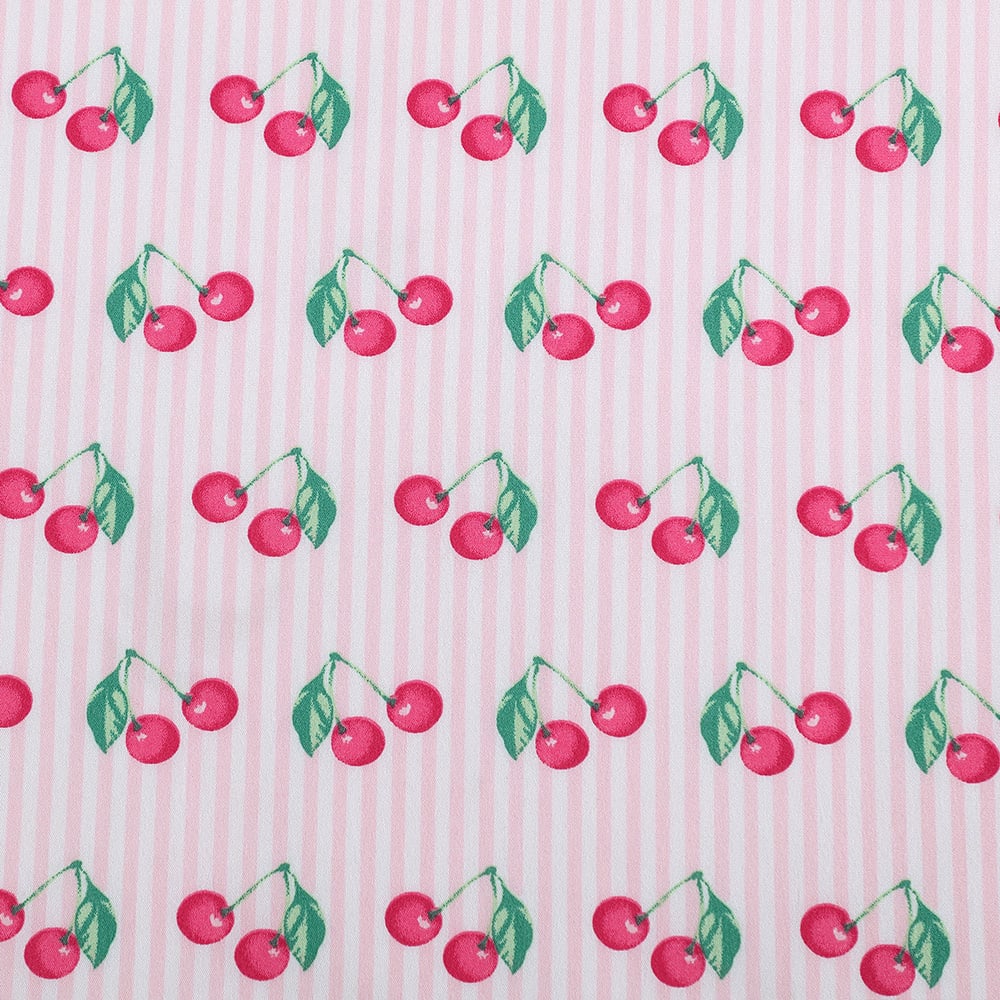 Cherry Stripe Sheet Set
