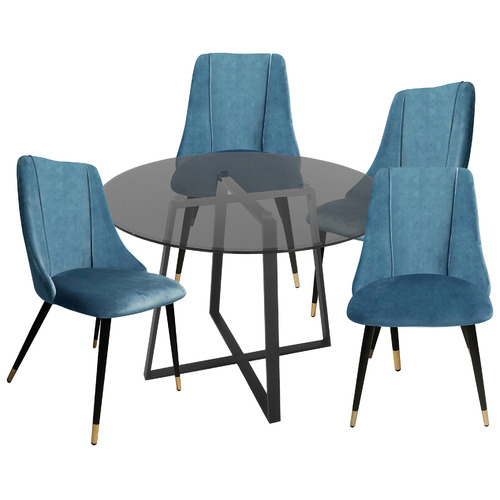 4 Seater Hatherleigh Dining Table Chair Set Temple Webster