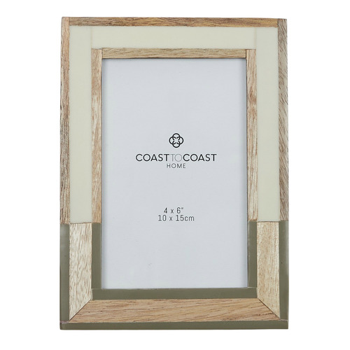 Florence 4 x 6" Resin & Brass Photo Frame
