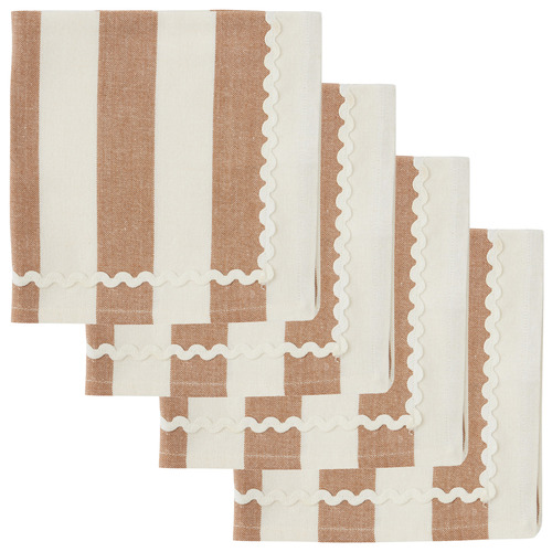 Striped Selene Cotton Napkins