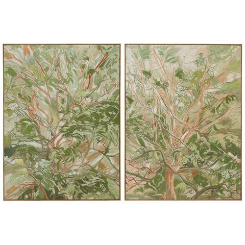 2 Piece Awe Framed Printed Wall Art Set