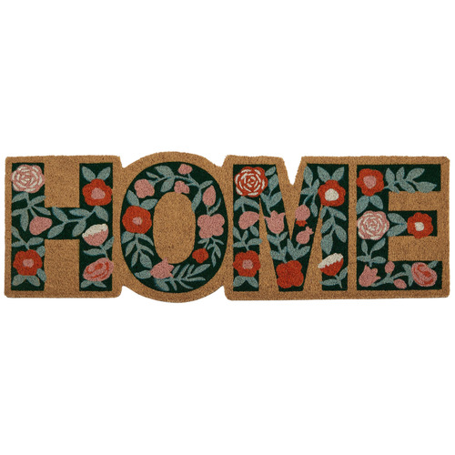 Floral Home Coir Doormat
