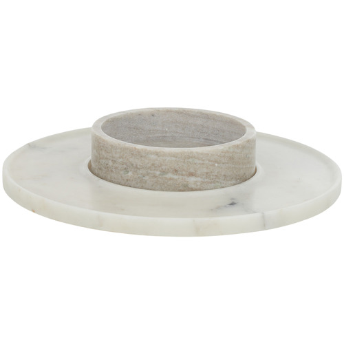 2 Piece Corin Serving Bowl & Tray Set