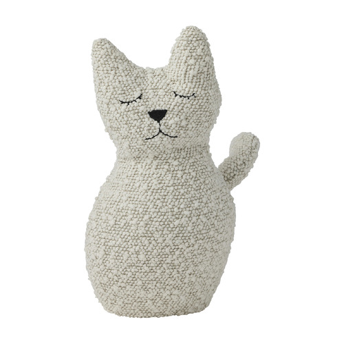 Cooper Ivory Boucle Cat Doorstop