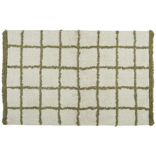 Olive Luca Cotton Bath Mat