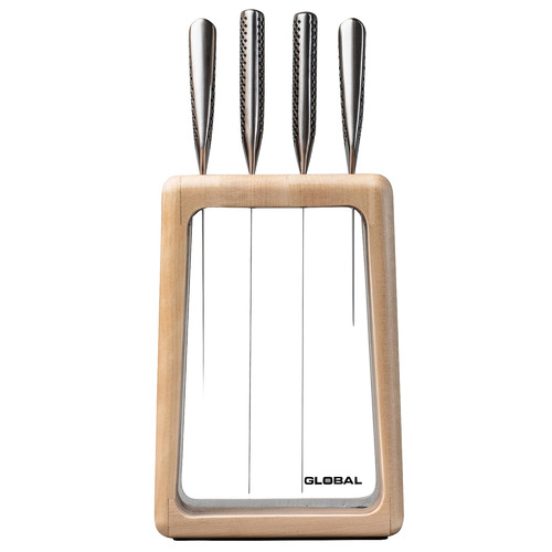 Global 5 Piece Global Hashira Knife Block Set Temple & ster