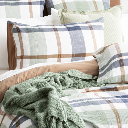 Checkered Nellisa Cotton Quilt Cover Set