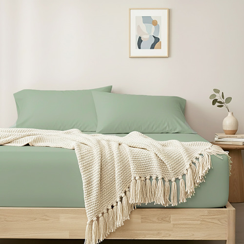 Nilda 400TC Egyptian Cotton Fitted Sheet Set