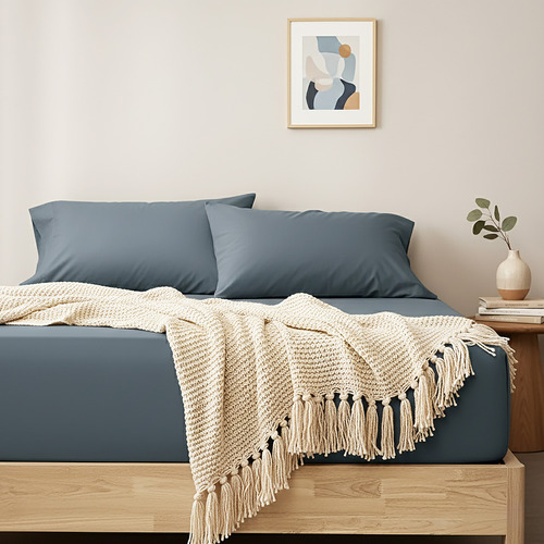 Nilda 400TC Egyptian Cotton Fitted Sheet Set