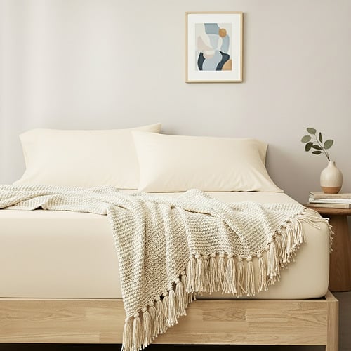 Nilda 400TC Egyptian Cotton Fitted Sheet Set