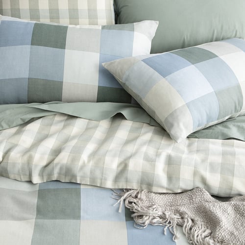Jelic Textured Reversible Cotton Quilt Cover Set