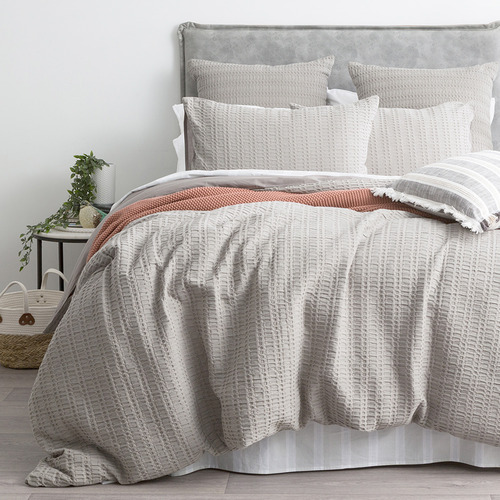 Charcoal Armani Cotton Blend Quilt Cover Set