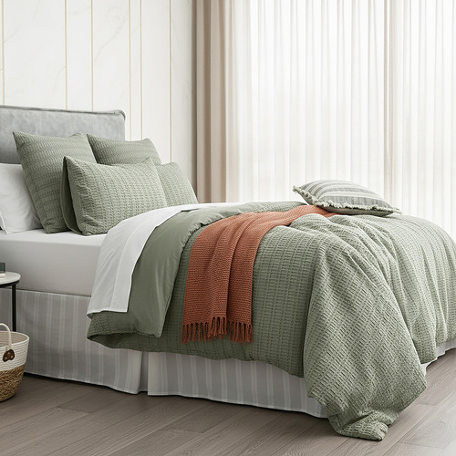 Sage Armani Cotton Blend Quilt Cover Set