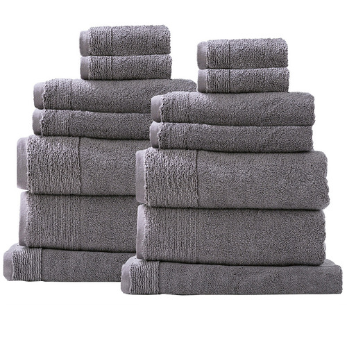 14 Piece Aireys Cotton Bathroom Towel Set