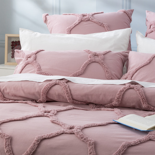 Blush Moroccan Cotton Quilt Cover Set
