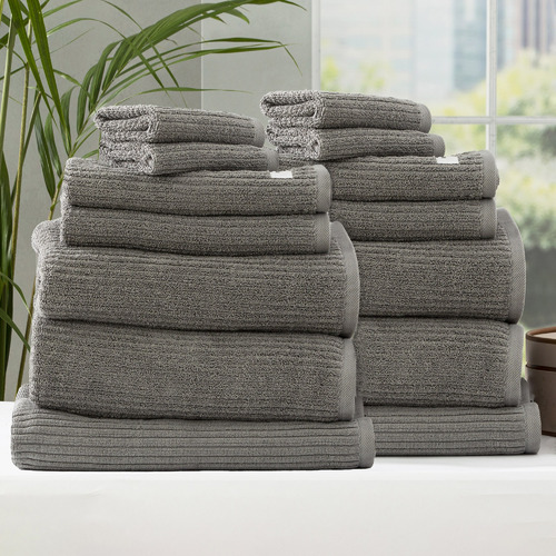 14 Piece Ridgestone Cotton Bathroom Towel Set