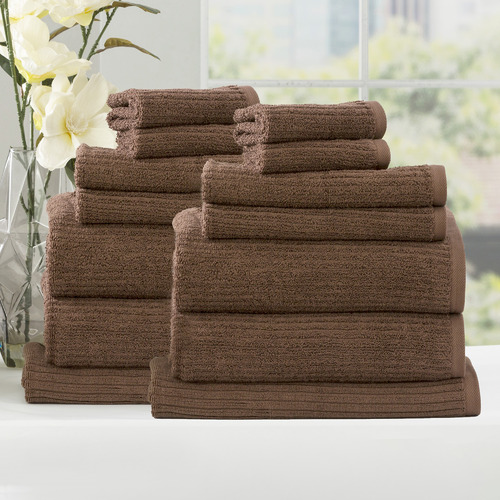 14 Piece Ridgestone Cotton Bathroom Towel Set