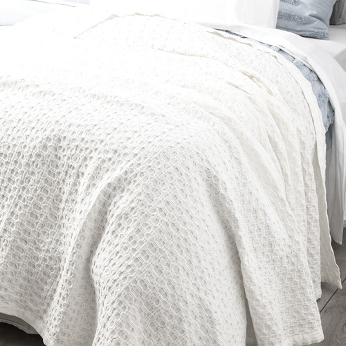 Lexico Cotton Waffle Blanket