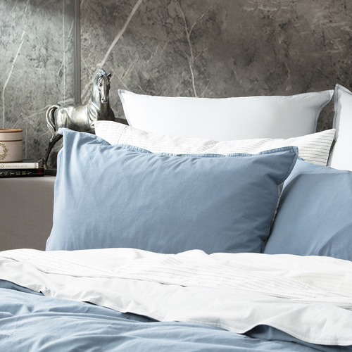 Essentials Vintage Stonewashed Reversible European Pillowcase