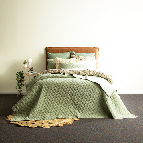 Chiswick Living Juniper Diamante Cotton Coverlet Set Temple & ster