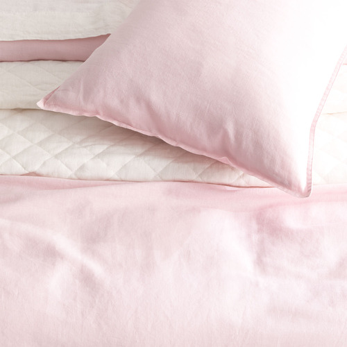 Rose Cavallo French Linen Quilt Cover Set