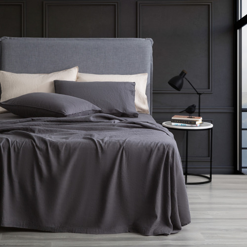 Chiswick Living Cavallo French Linen Sheet Set Temple & ster