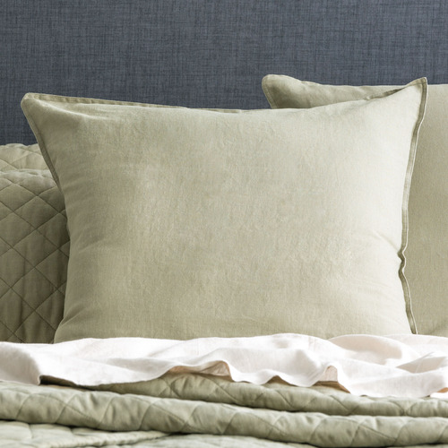 Jade Cavallo French Linen Coverlet Set | Temple & Webster