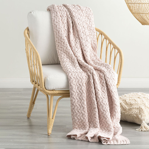 Chiswick Living Lenni Cotton Throw | Temple & Webster