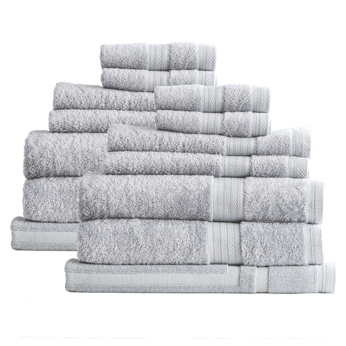 14 Piece Stella Bamboo Cotton Bathroom Towel Set