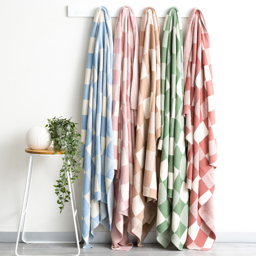 Checkered Newport Cotton Throw