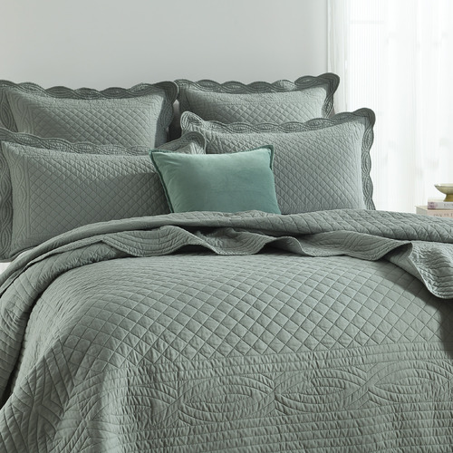 Juniper Scallop Coverlet Set