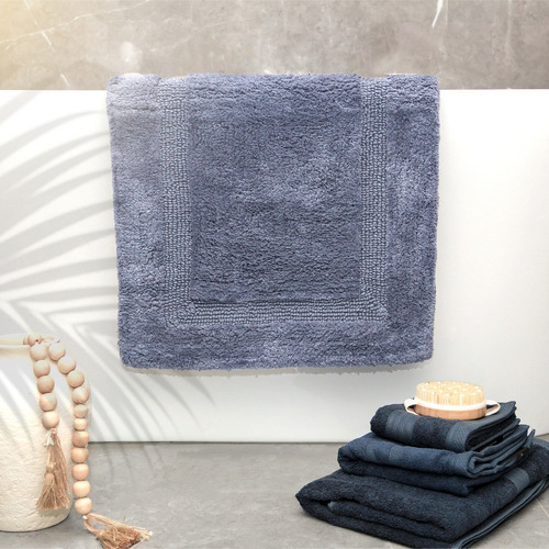 Paisley Reversible Cotton Bath Mat