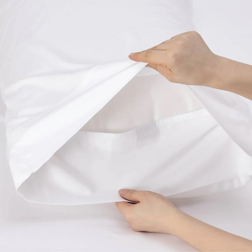 White 700TC Cotton-Blend Quilt Cover Set