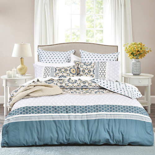Newman Cotton Sateen Reversible Quilt Cover Set