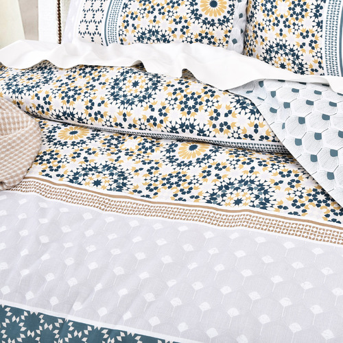 Newman Cotton Sateen Reversible Quilt Cover Set