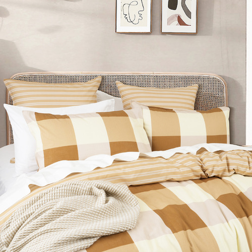 Ellis Cotton Sateen Reversible Quilt Cover Set