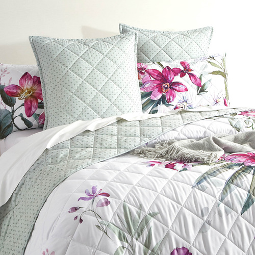 Gallman Microfire Quilted Reversible Coverlet Set