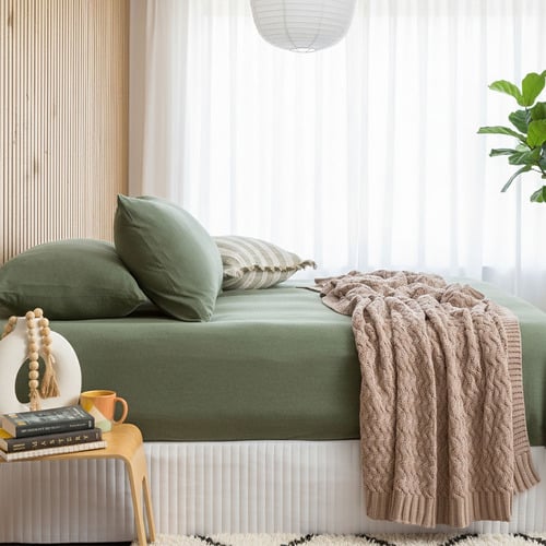 Harlan Organic Cotton Jersey Fitted Sheet Set