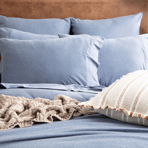Ink Harlan Organic Cotton Jersey Quilt Cover Set