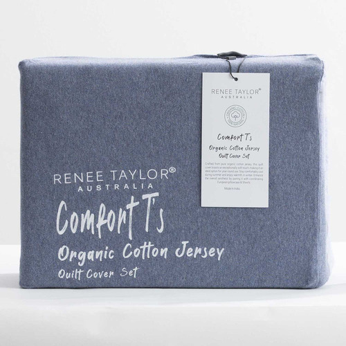 Ink Harlan Organic Cotton Jersey Quilt Cover Set