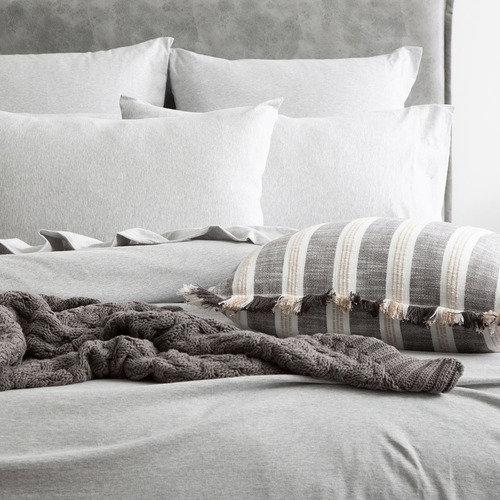 Grey Marle Harlan Organic Cotton Jersey Quilt Cover Set
