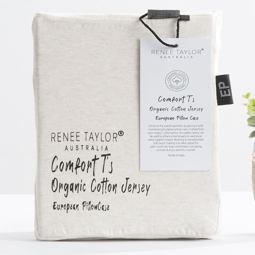 Harlan Organic Cotton Jersey European Pillowcase