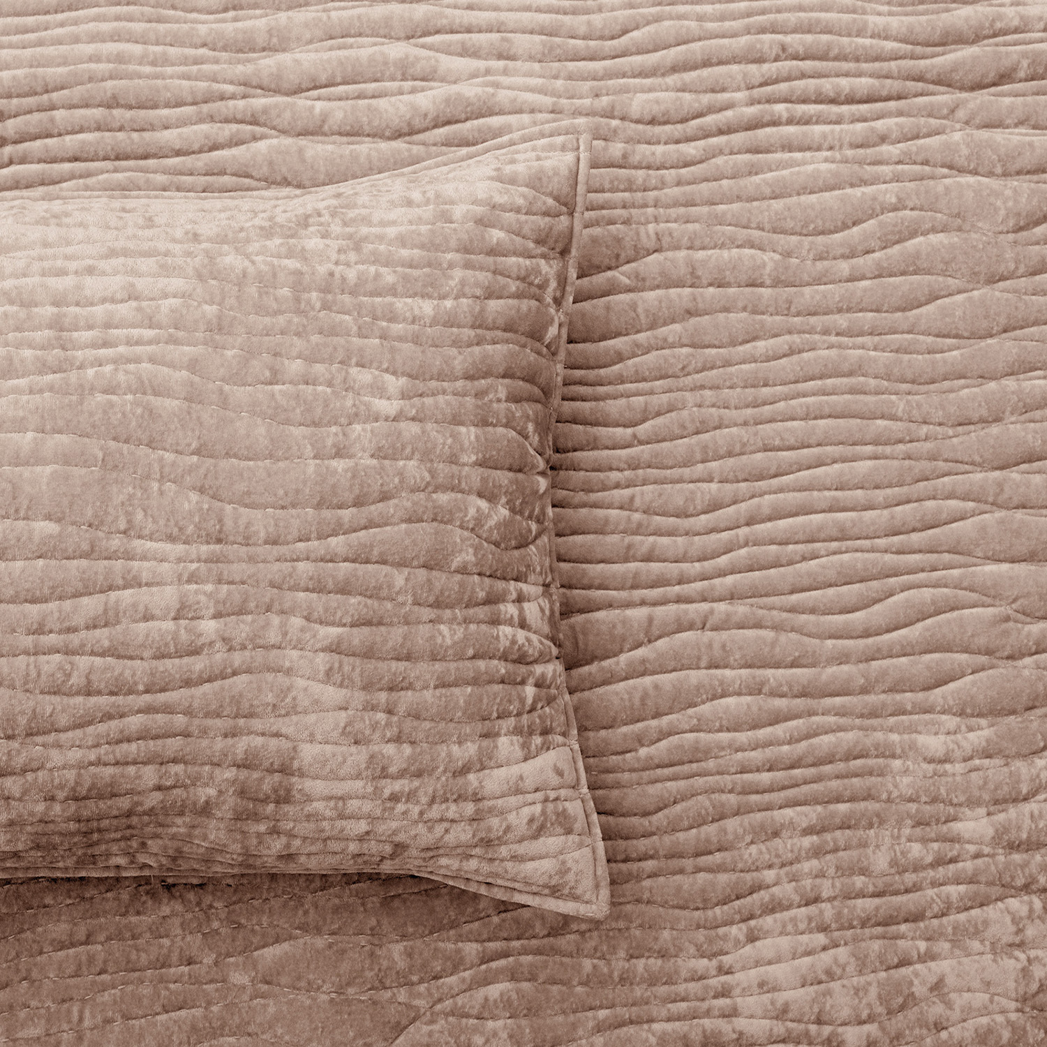 Wood Bramble Velvet & Cotton Coverlet Set