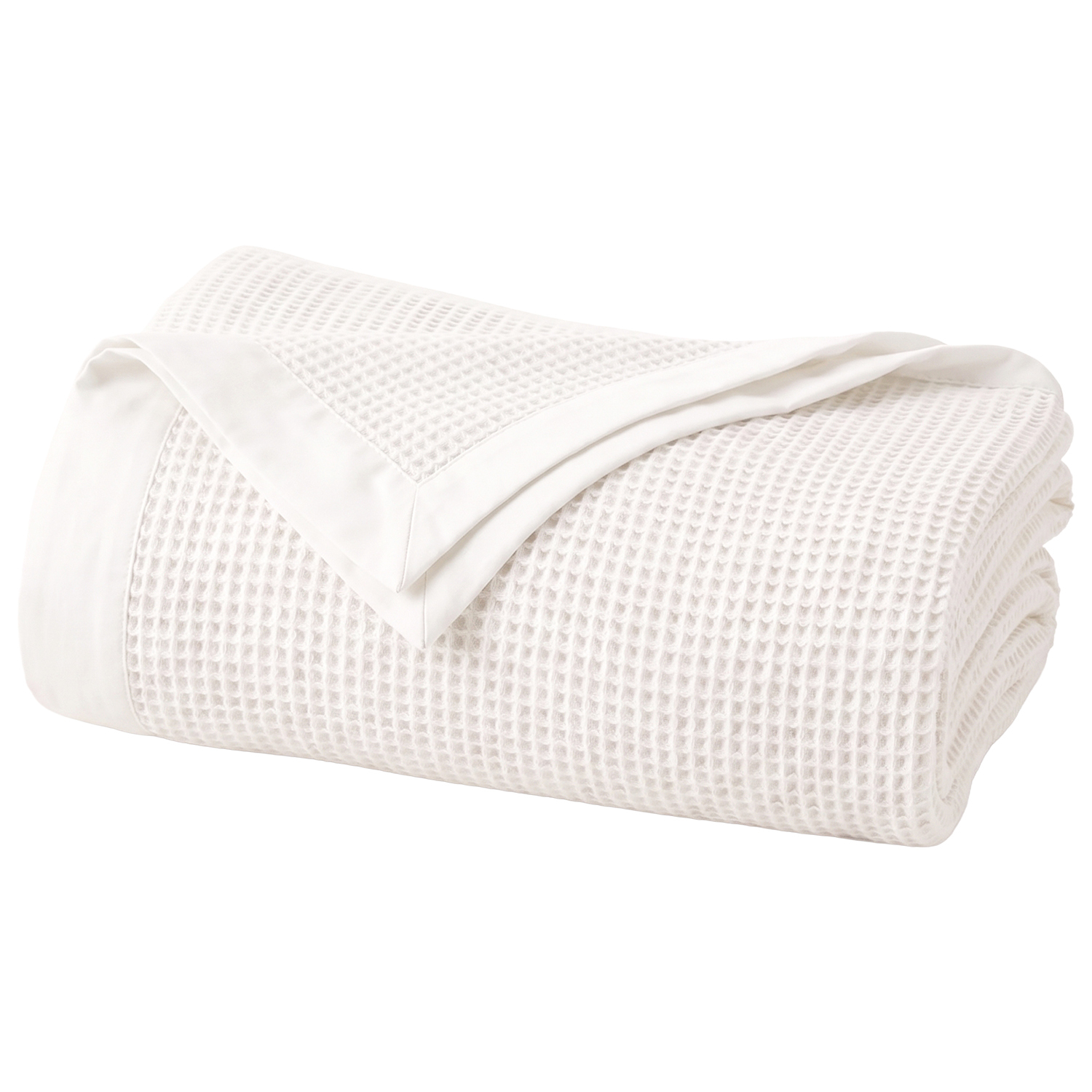 Freida Washed Cotton Waffle Blanket