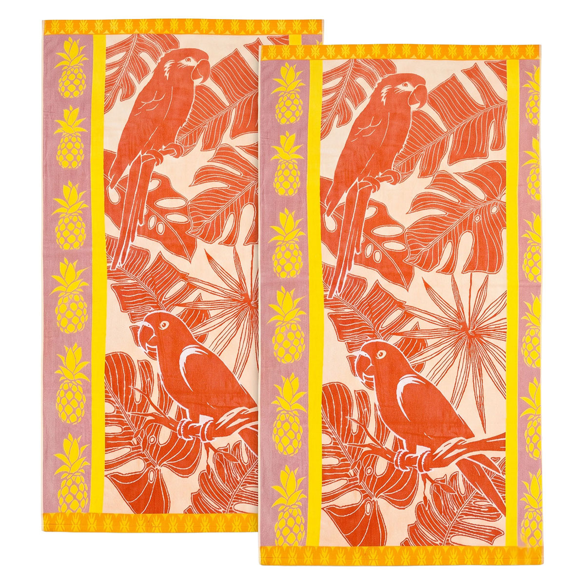 Macaw Cotton Beach Towel